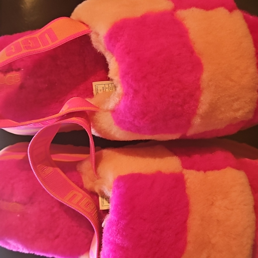 UGG Pink and Orange Wedges